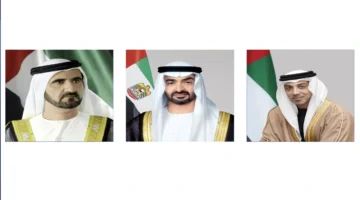 عيد الاتحاد 54.. رئيس الدولة ونائباه يستقبلان التهاني من القادة